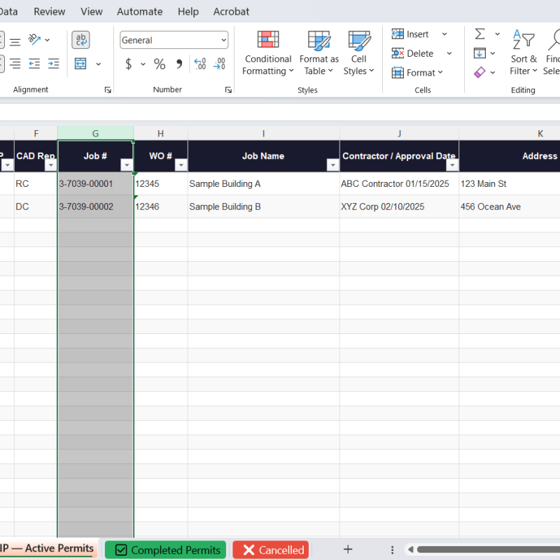 El Spreadsheet que Uso para Rastrear Permisos de Fire Alarm y BDA — y Cómo Me Mantiene Al&nbsp;Día